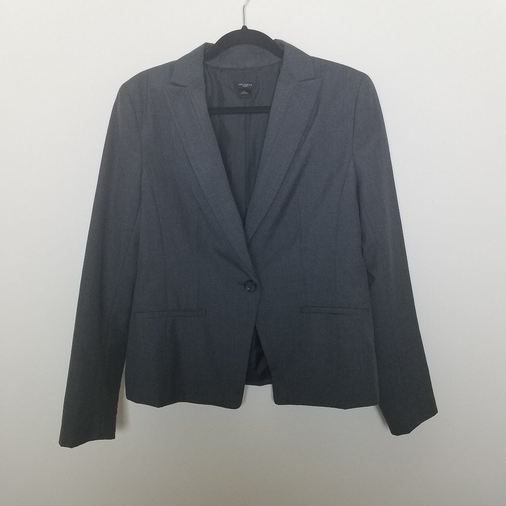 Ann Taylor Suit Blazer Gray Size 10